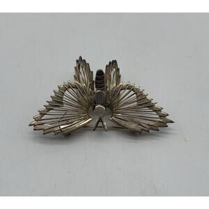 Mexico Sterling Silver 925 Wire Butterfly Pin Brooch 14 Grams